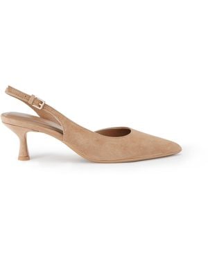 KG by Kurt Geiger Suede Aria Low2 Heels - Natural