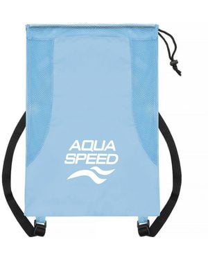 Aqua-Speed Large Mesh Pool Backpack - Blue