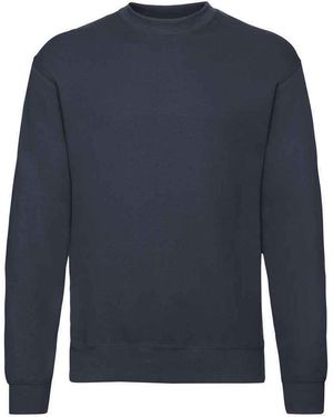 Fruit Of The Loom Adult Classic Drop Shoulder Sweatshirt (Deep) - Blue