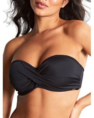 Panache Anya Riva Bandeau Bikini Top - Black