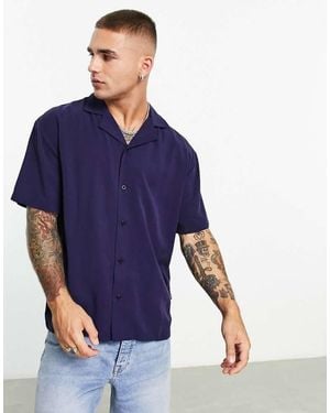 Dr. Denim Madi Relaxed Fit Short Sleeve Shirt - Blue
