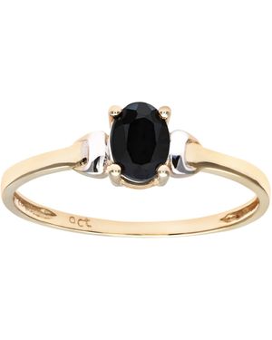 DIAMANT L'ÉTERNEL 9Ct And Ladies Sapphire Birth Stone Ring - White