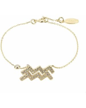 LÁTELITA London Zodiac Horoscope Star Sign Bracelet Aquarius - White