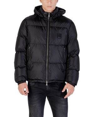 ARMANI EXCHANGE Puffer Jacket Hooded Zipup - Black