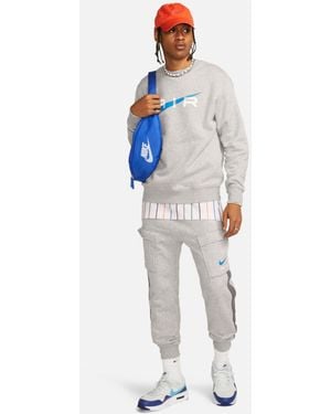 Nike Air Fleece Bb Crewneck Tracksuit - Blue