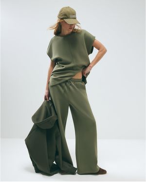 River Island Joggers Premium Twill Wide Leg - Green