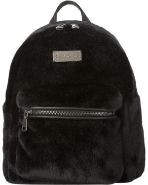 Claudia Canova Anii Xs Faux Fur Backpack - Black