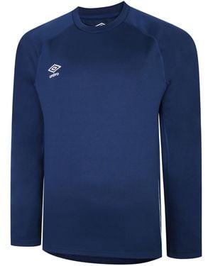 Umbro Knitted Raglan Rugby Drill Top - Blue