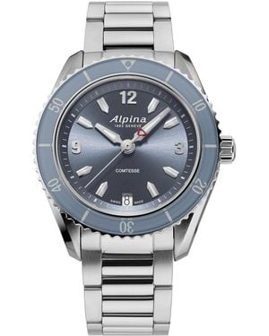 Alpina Alpiner Comtesse Sport Watch Al-240Ln3C6B Stainless Steel - Grey