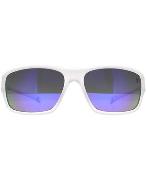Timberland Wrap Crystal Smoke Polarized Tb00017 Sunglasses - Blue