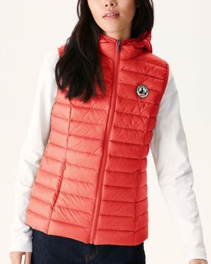 J.O.T.T Mali Down Hooded Gilet - Red