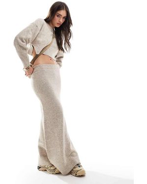 ASOS Knitted Midi Skirt Co-Ord - White