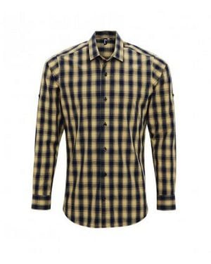 PREMIER Mulligan Check Long Sleeve Shirt Cotton - Green