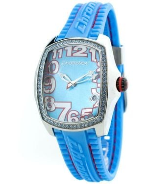 Chronotech Blue Rubber Watch