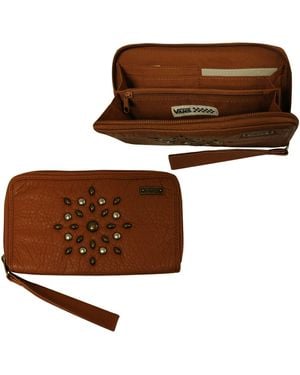 Vans Gypsy Wallet Leather Purse Card Holder Vx5K6Ky A23 Leather (Archived) - Brown