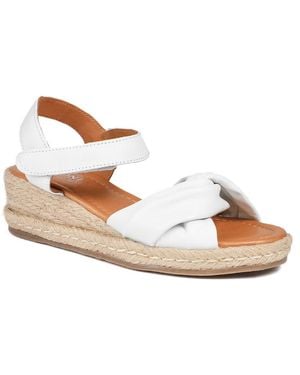 Jones Bootmaker Randine Adjustable Fasten Leather Espadrilles - Brown