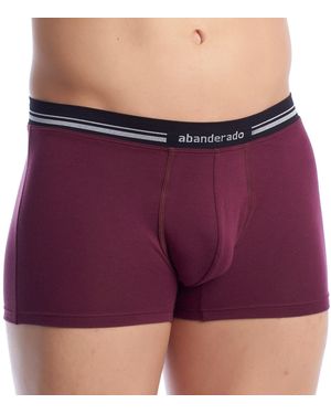 Abanderado Stretch Cotton Boxer Briefs With Extra Soft Waistband A077I - Purple