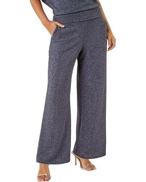D.u.s.k Metallic Wide Leg Trousers - Blue