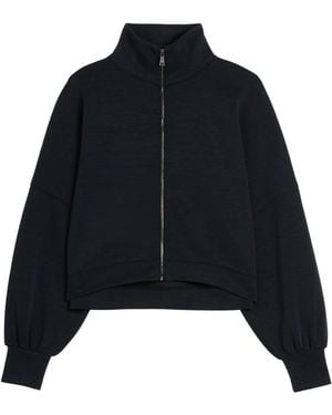 Ted Baker Arorha Cupro Zip Through Funnel Neck - Blue