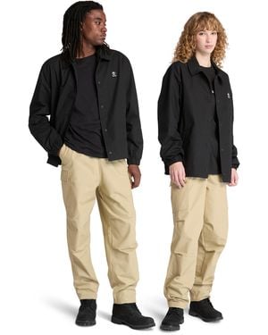 Timberland Woven Badge Ripstop Coach Jacket - Black