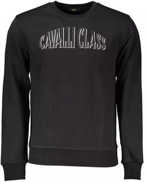 Roberto Cavalli Crew Neck Sweatshirt Ca21279 - Black