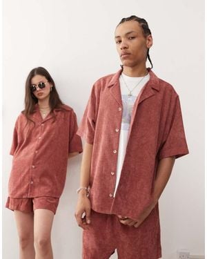 Reclaimed Vintage Cord Shirt - Red