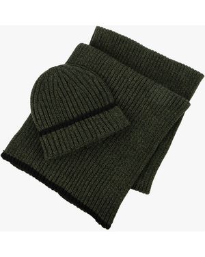 Totes Toasties Hat & Scarf Set - Green