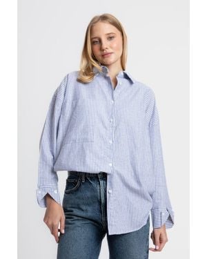 Hiccup Striped Buttoned Shirt - Blue