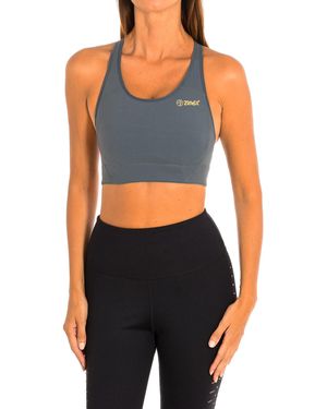 Zumba Sports Top With Compressive Fabric Z1T00507 - Blue