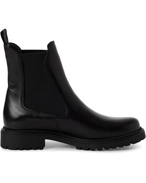 Tamaris Leather Classic High Chelsea Ankle Boots - Black