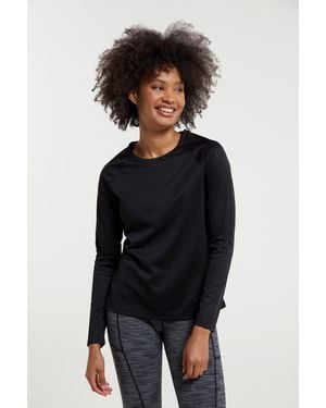 Mountain Warehouse 'Endurance' Top Sun Protection Breathable Sports Tee - Black