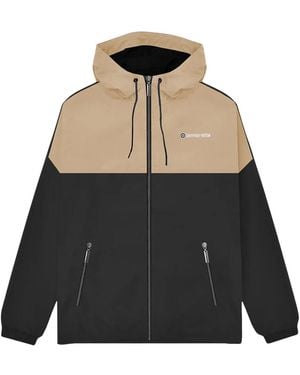 Lambretta Ss26 Contrast Panel Jacket /Cashew) - Black