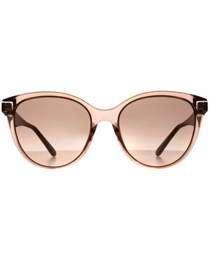 Ferragamo Cat Eye Crystal Sand Rose Sf1073S - Brown