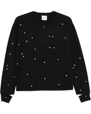 Alysi Crewneck Jumper - Black