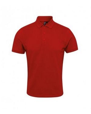 PREMIER Coolchecker Plus Piqu Polo Shirt - Red