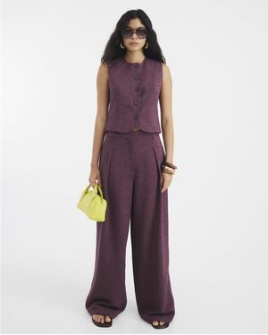 River Island Wide Leg Trousers - Purple