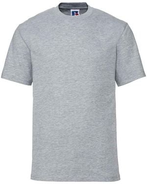 Russell Adult Super Ringspun Cotton Classic T-Shirt (Light Oxford) - Grey