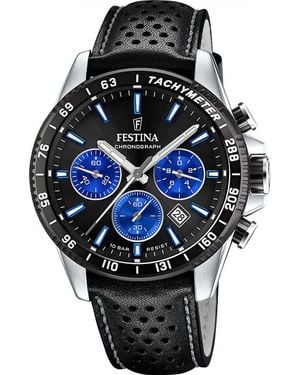 Festina F20561-6 Timeless Chronograph Watch - Black