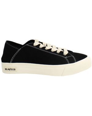 Seavees Sausalito Plimsolls Suede - Black