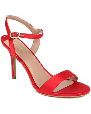 Jones Bootmaker Kinsley Leather Stiletto Heels - Red