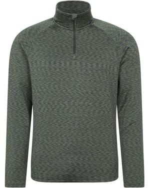 Mountain Warehouse Power Quarter Zip Midlayer - Green