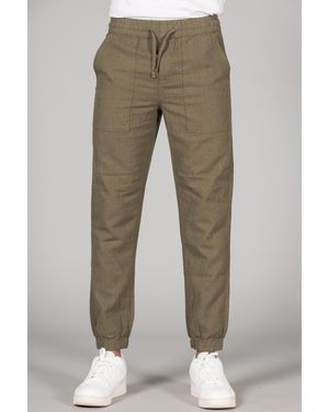 Tokyo Laundry Linen Blend Classic Fit Trousers - Green