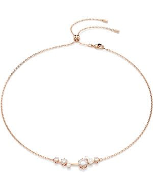 Swarovski 'Constella Bars' Plated Metal Necklace - Metallic