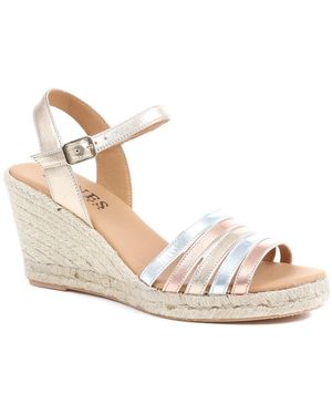 Jones Bootmaker Alivia Espadrille Wedge Heels - Metallic