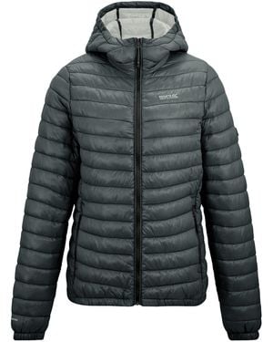 Regatta Ladies Hurden Padded Jacket (Dark Storm) - Grey