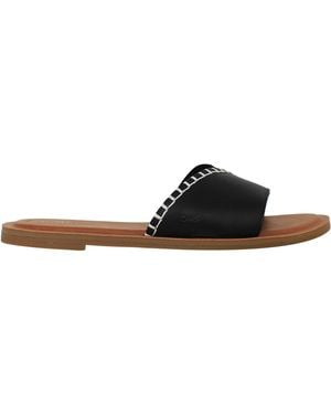 TOMS Shea Sliders - Black