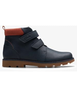 Clarks Heath Strap O Boots - Blue