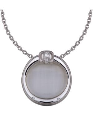 Orphelia 925 Sterling Chain With Pendant - Black