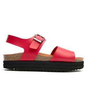 V.Gan Vegan Kruidnagel Voetenbed Sandalen - Rood