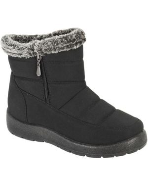 Boulevard Warmlined Ankle Boots (Wide Fit) - Black